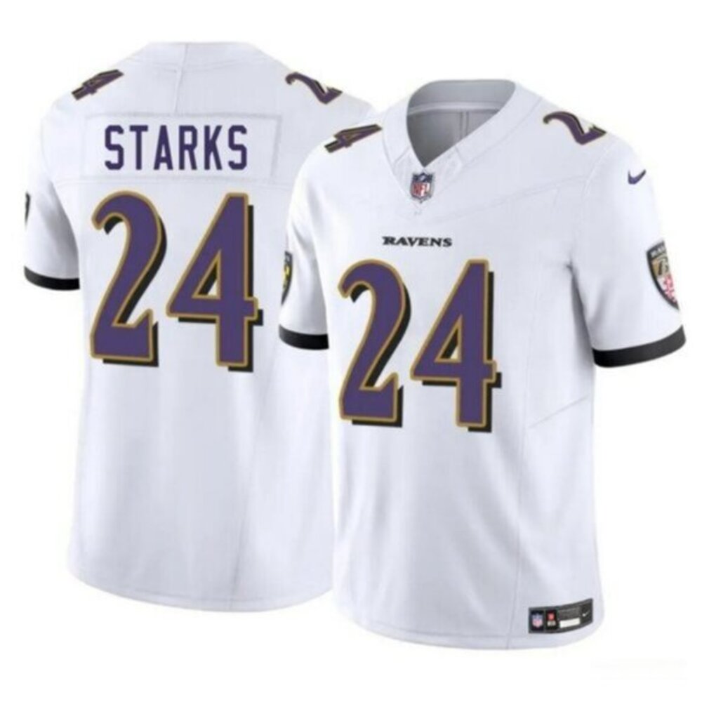 Mens Youths Kids Malaki Starks White Jersey Stitched
